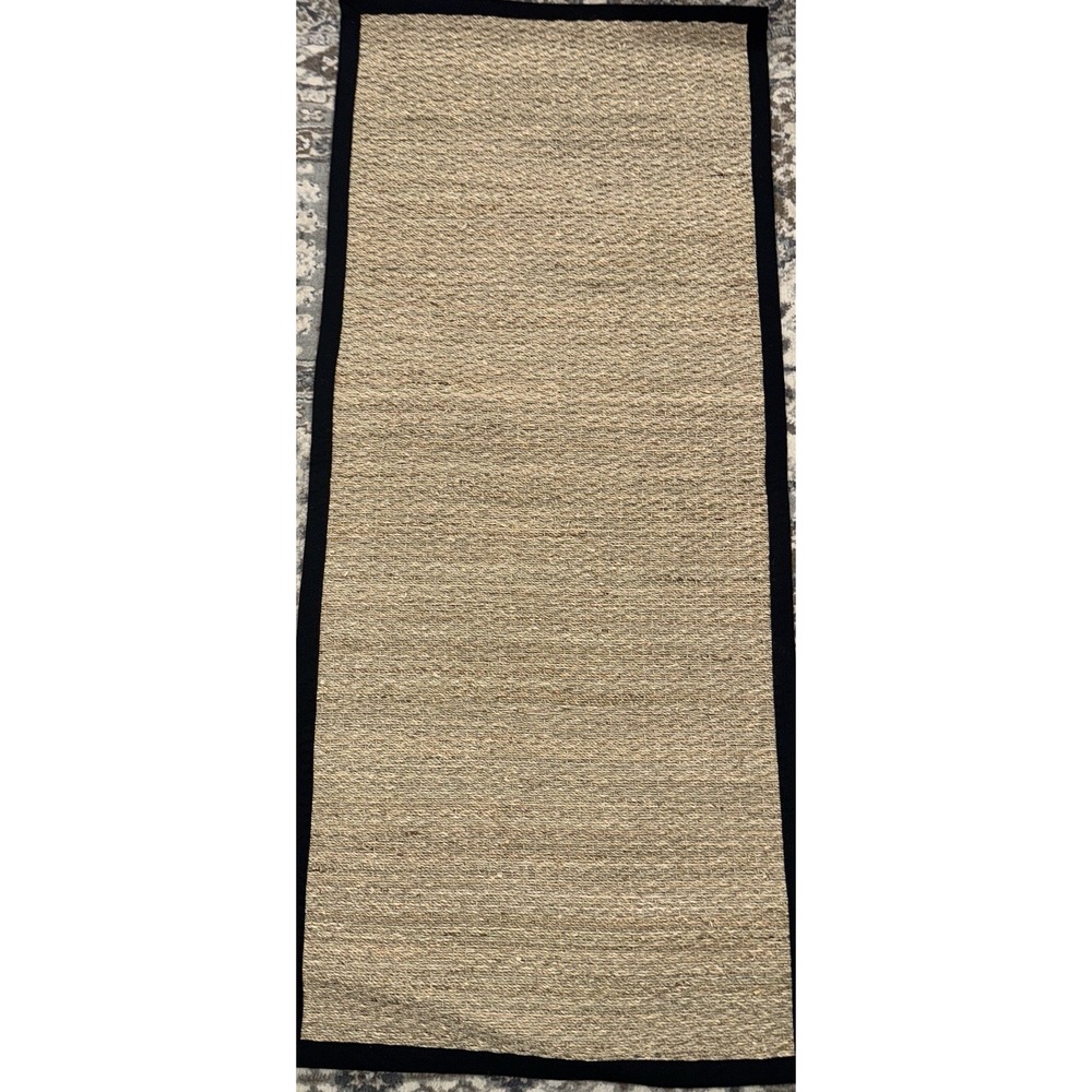 NEW Tan And Black Runner Rug - 6'x2.5'